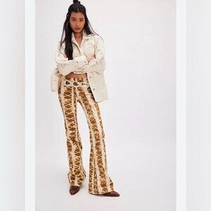 Free People Flare - We the Free Women’s Sz 26 Penny Pull-On Printed Jeans